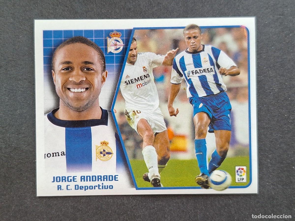 Cromos de f&uacute;tbol: L5 JORGE ANDRADE DEPORTIVO DE LA CORU&Ntilde;A LIGA ESTE 2005 2006 05 06 NUNCA PEGADO SIN PEGAR
