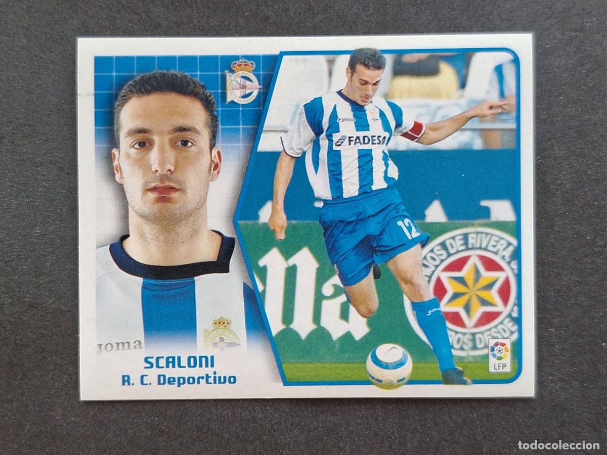 Cromos de f&uacute;tbol: L5 SCALONI DEPORTIVO DE LA CORU&Ntilde;A LIGA ESTE 2005 2006 05 06 NUNCA PEGADO SIN PEGAR
