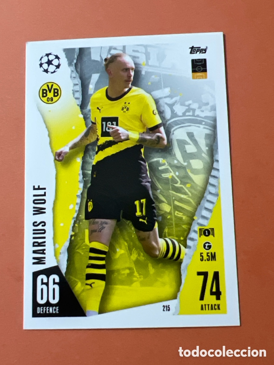 Cromos de f&uacute;tbol: C6504. 215 Wolf, Borussia Dortmund, Topps Match Attax Champions League 2023 2024 23 24
