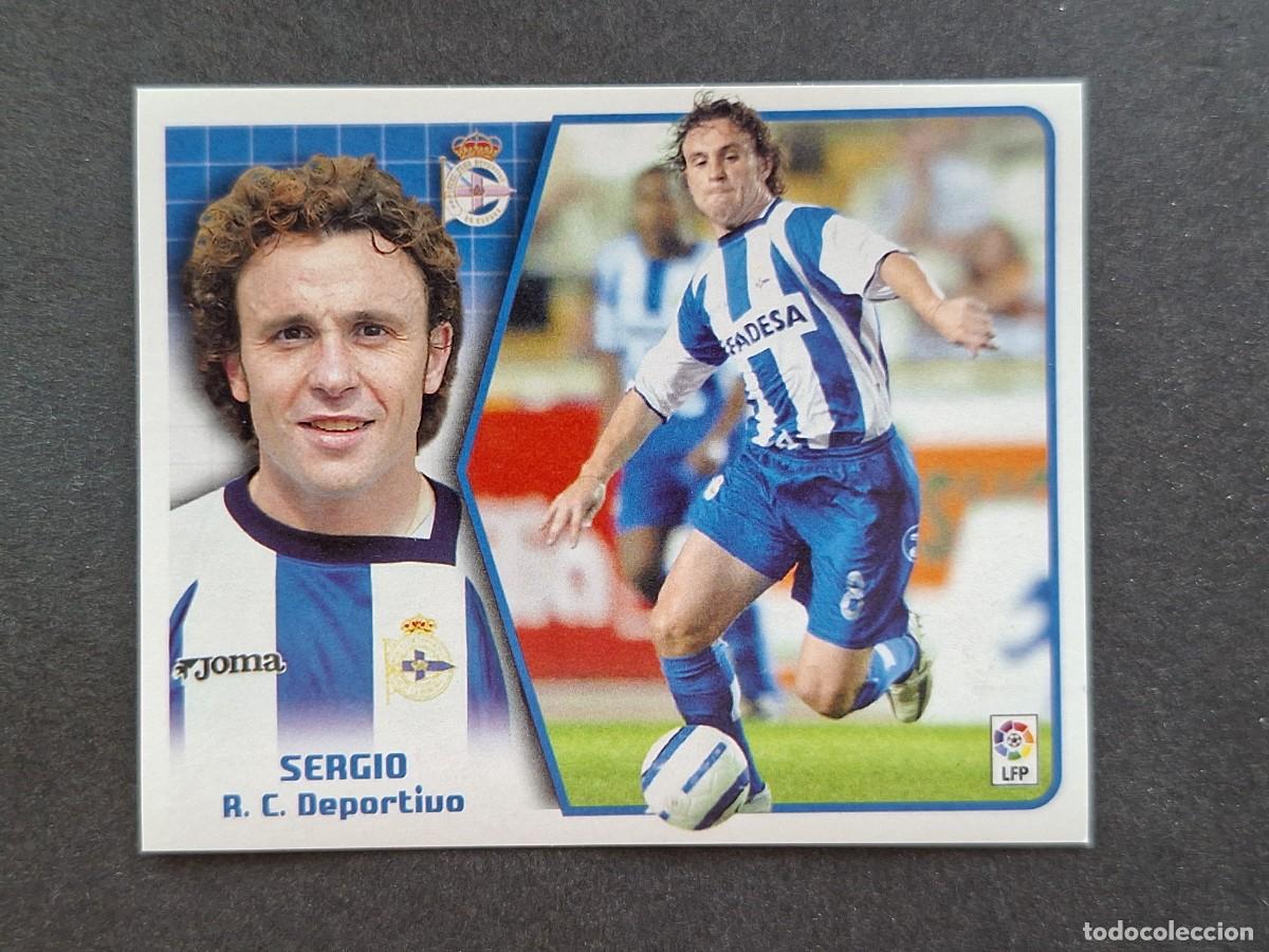 Cromos de f&uacute;tbol: L5 SERGIO DEPORTIVO DE LA CORU&Ntilde;A LIGA ESTE 2005 2006 05 06 NUNCA PEGADO SIN PEGAR