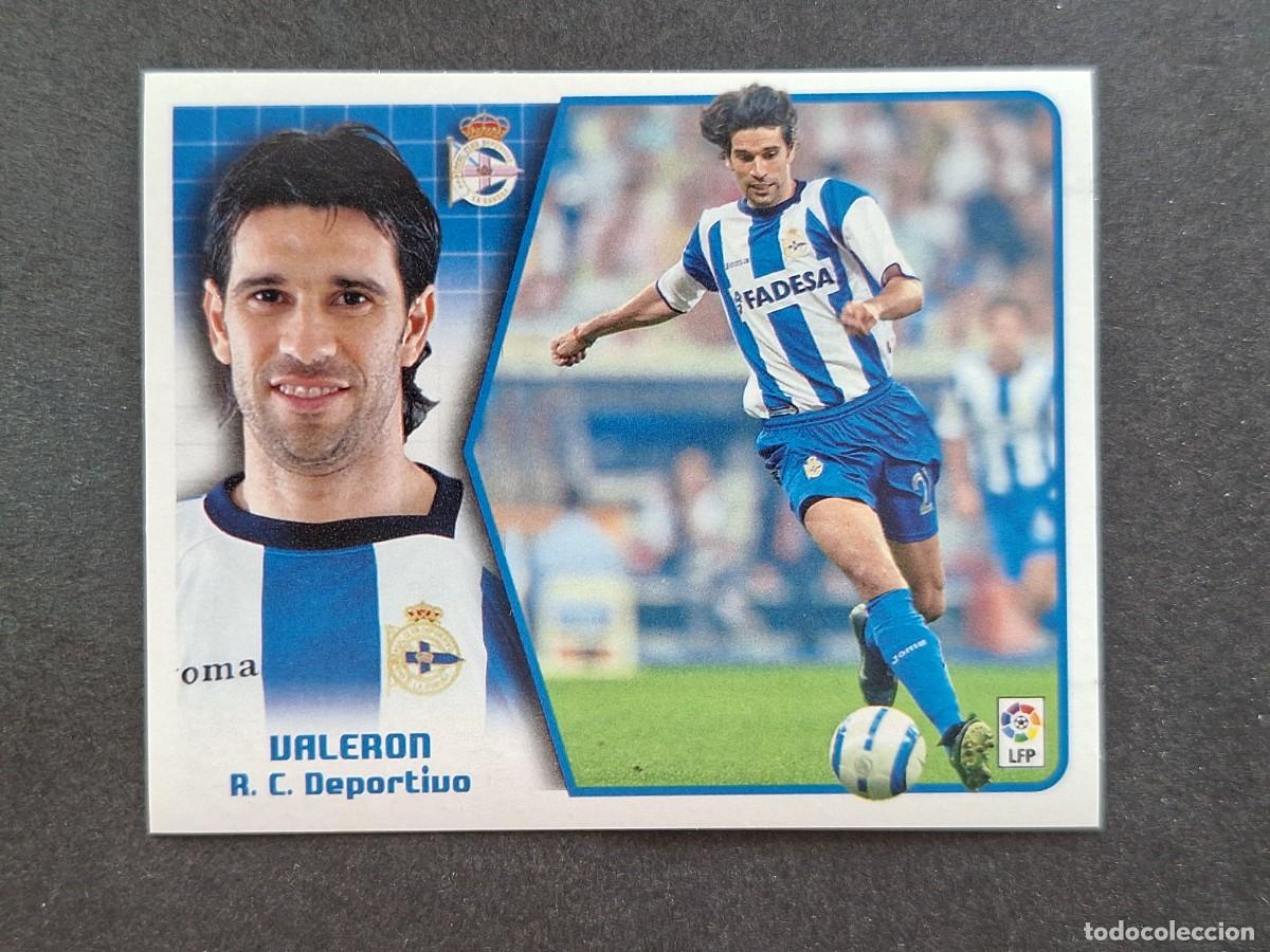 Cromos de f&uacute;tbol: L5 VALERON DEPORTIVO DE LA CORU&Ntilde;A LIGA ESTE 2005 2006 05 06 NUNCA PEGADO SIN PEGAR