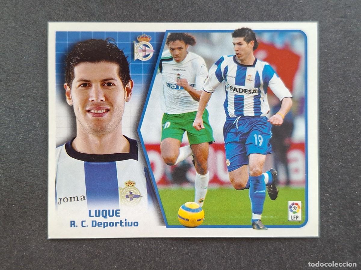 Cromos de f&uacute;tbol: L5 LUQUE DEPORTIVO DE LA CORU&Ntilde;A LIGA ESTE 2005 2006 05 06 NUNCA PEGADO SIN PEGAR
