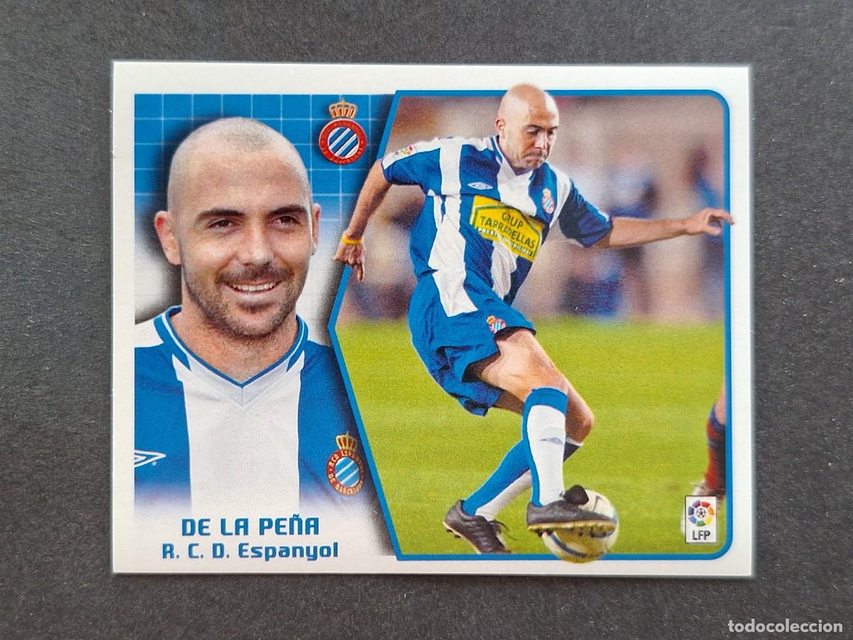 Cromos de f&uacute;tbol: L5 DE LA PE&Ntilde;A R. C. D. ESPA&Ntilde;OL LIGA ESTE 2005 2006 05 06 NUNCA PEGADO SIN PEGAR
