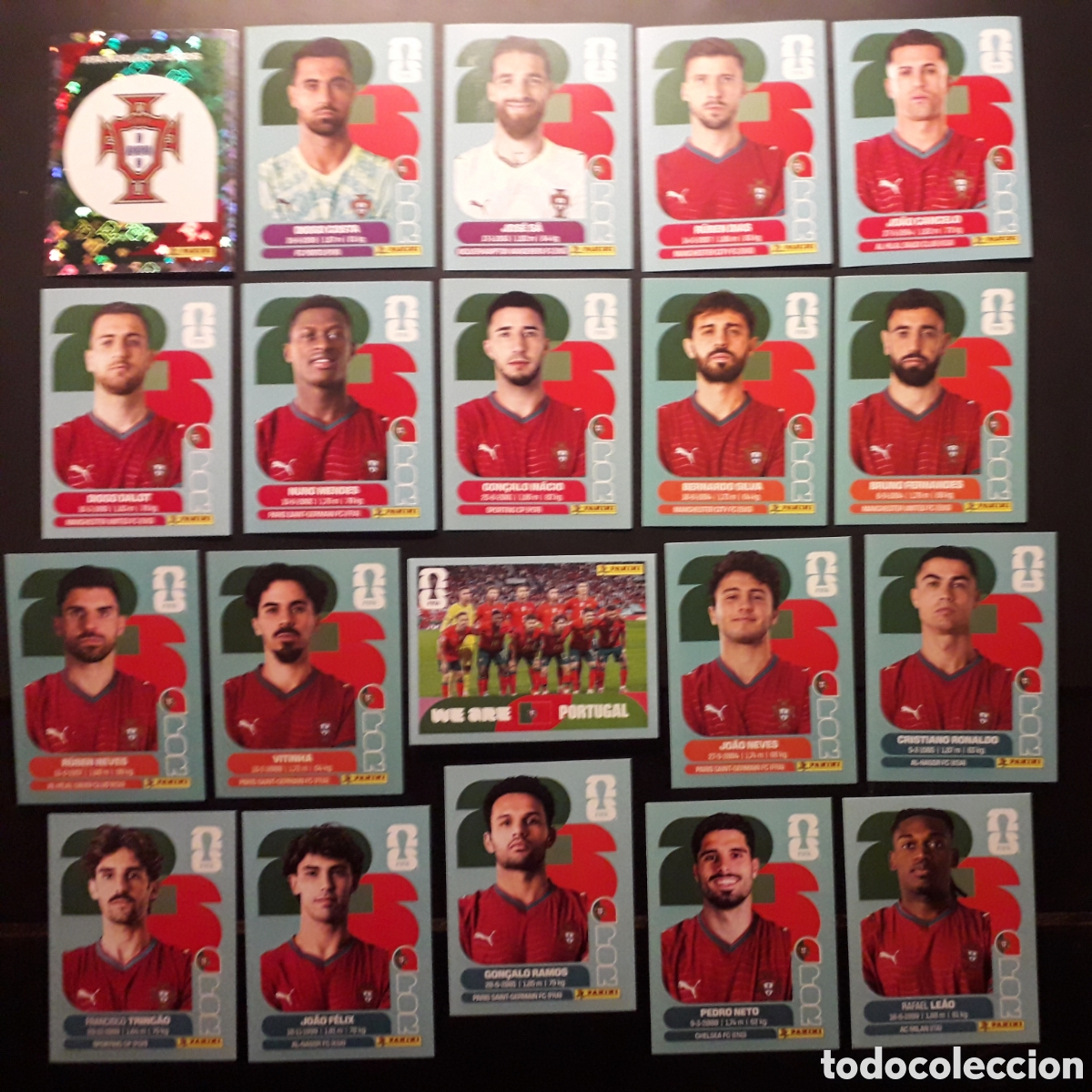 Cromos de f&uacute;tbol: 20 CROMOS PORTUGAL, EQUIPO COMPLETO MUNDIAL F&Uacute;TBOL 2026 FIFA WORLD CUP PANINI, CRISTIANO RONALDO
