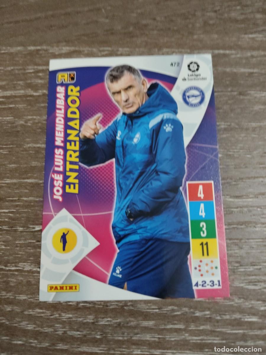 Cromos de f&uacute;tbol: 472 mendilibar entrenador alav&eacute;s Adrenalyn 2021-22