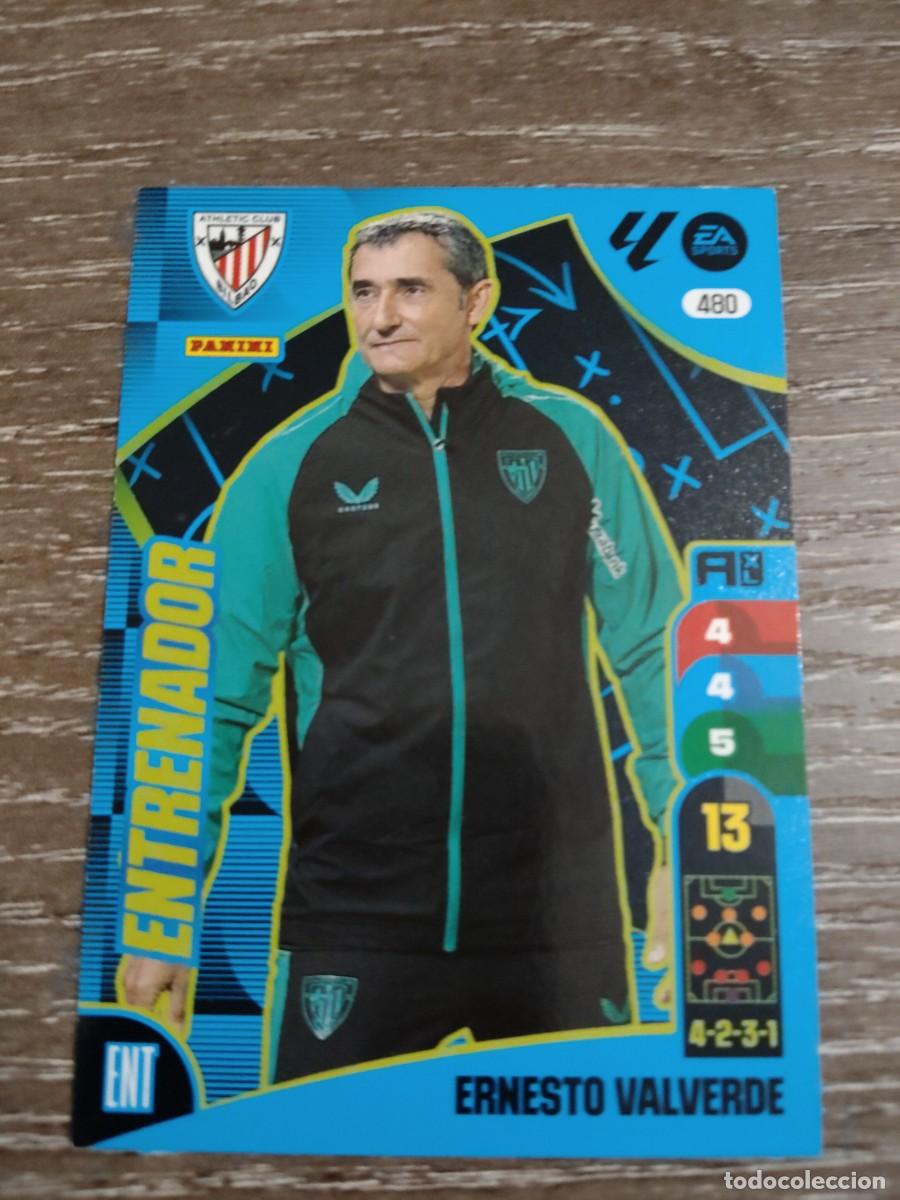 Cromos de f&uacute;tbol: 480 Valverde entrenador Athletic club Adrenalyn 2024-25