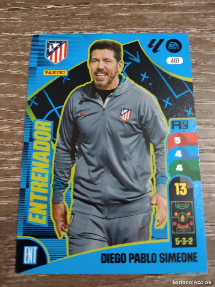 Cromos de f&uacute;tbol: 481 Simeone entrenador atl&eacute;tico de Madrid Adrenalyn 2024-25