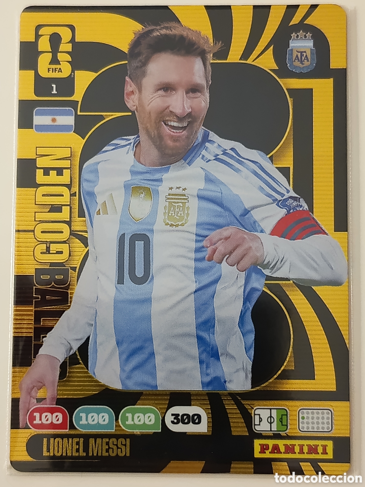 Cartes &agrave; collectionner de Football: Leo Messi golden baller