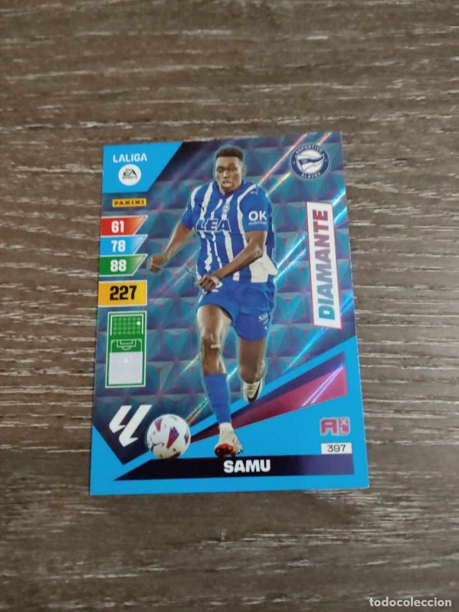 Cromos de f&uacute;tbol: 397 samu diamante alav&eacute;s Adrenalyn 2023-24