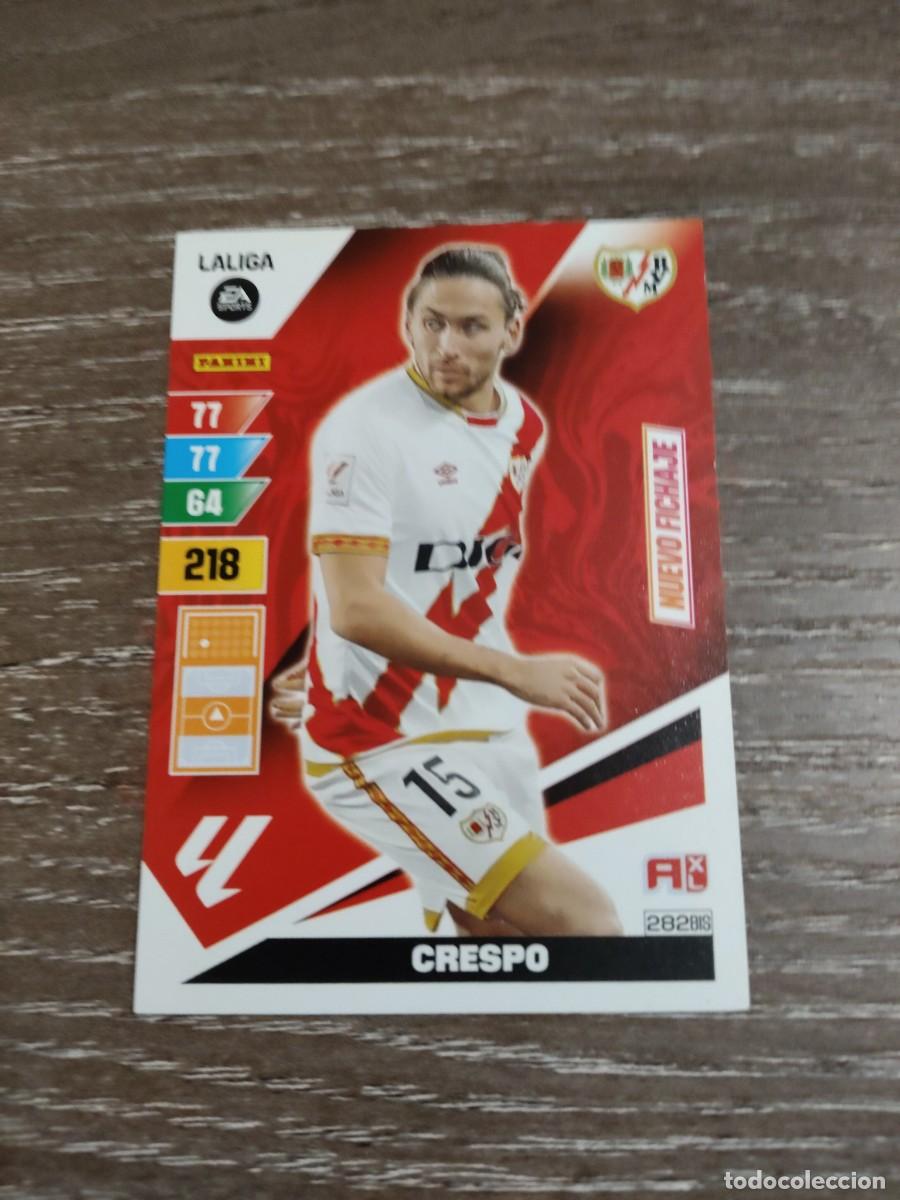 Cromos de f&uacute;tbol: 282 bis Crespo nuevo fichaje rayo vallecano Adrenalyn 2023-24