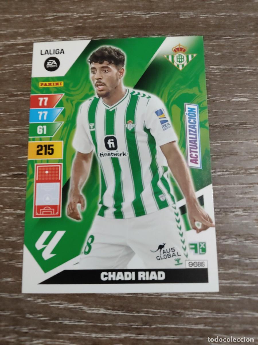 Cromos de f&uacute;tbol: 96 bis chadi riad Betis actualizaci&oacute;n Adrenalyn 2023-24