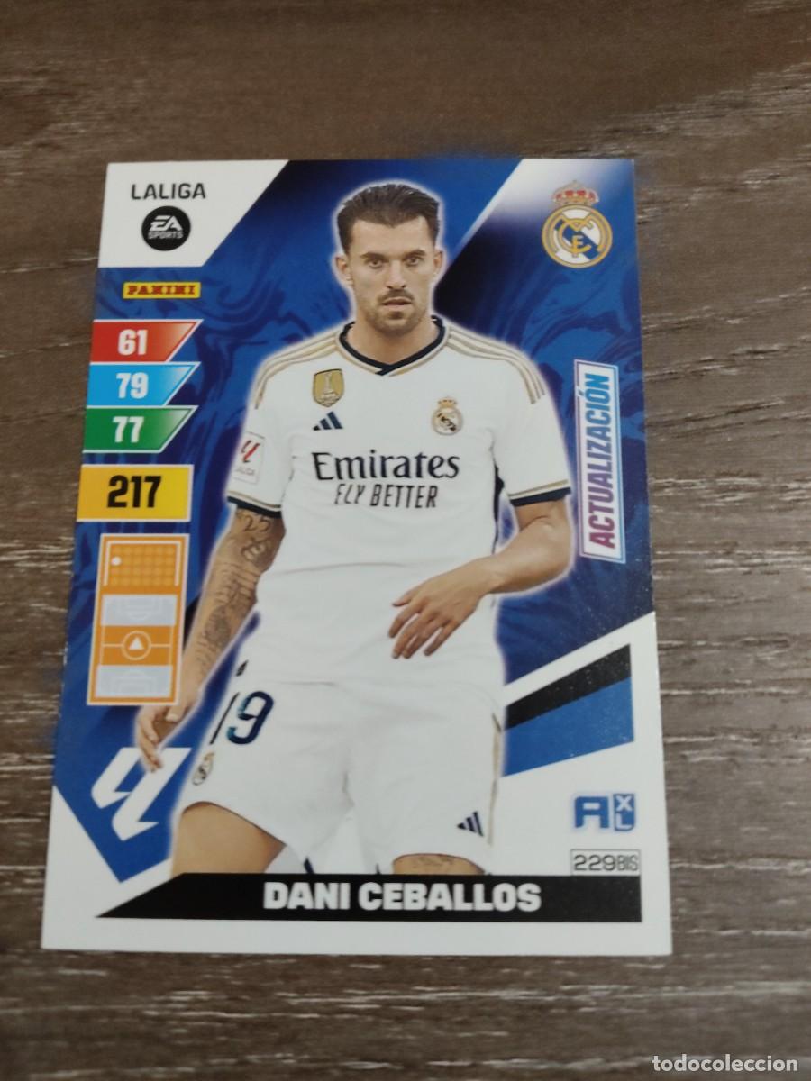 Cromos de f&uacute;tbol: 229 bis Dani Ceballos real Madrid actualizaci&oacute;n Adrenalyn 2023-24