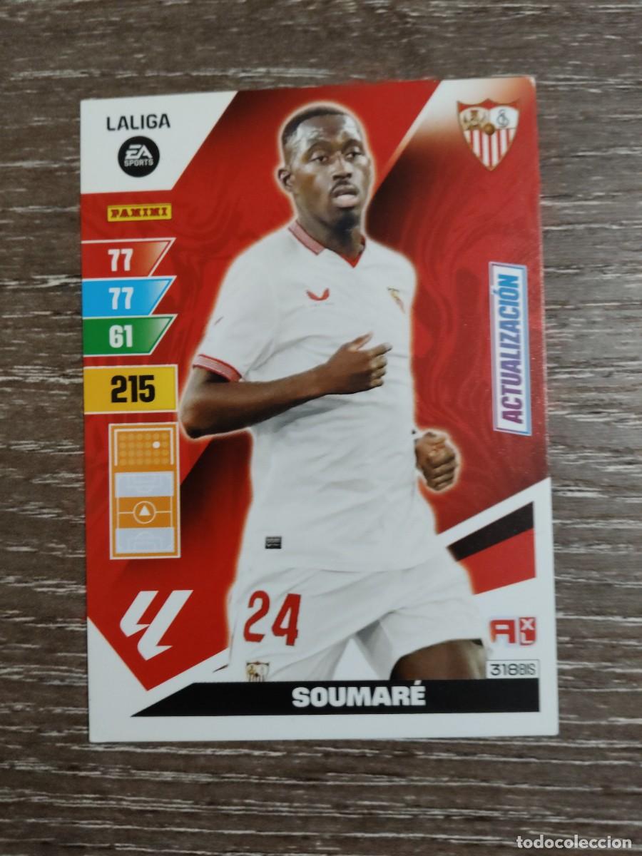 Cromos de f&uacute;tbol: 318 bis soumare Sevilla actualizaci&oacute;n Adrenalyn 2023-24