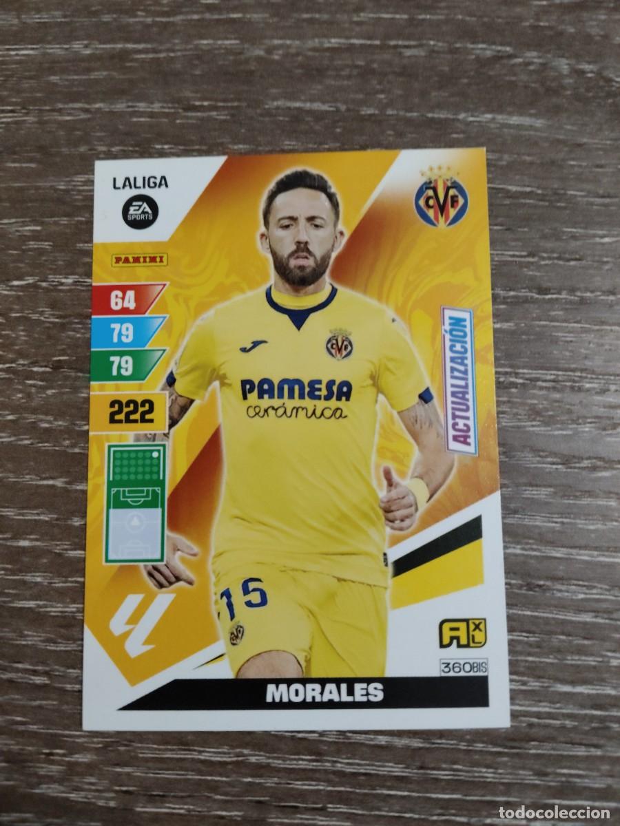 Cromos de f&uacute;tbol: 360 bis morales actualizaci&oacute;n Villarreal Adrenalyn 2023-24