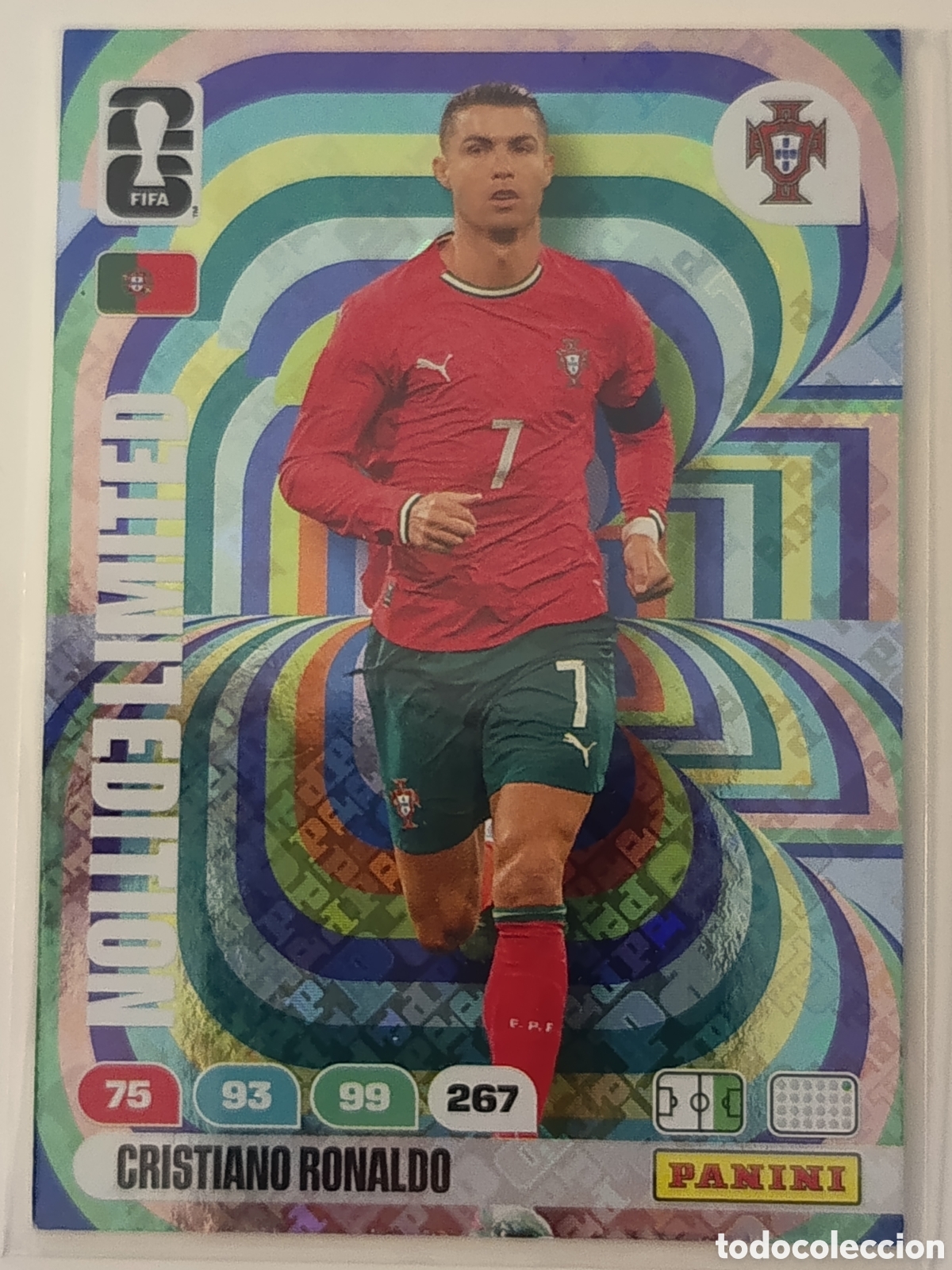 Cartes &agrave; collectionner de Football: Cristiano Ronaldo limited holo edition