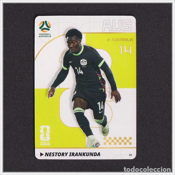 Cromos de f&uacute;tbol: FIFA WORLD CUP 2026 PANINI NESTORY IRANKUNDA 23 AUS AUSTRALIA MUNDIAL - COLECCI&Oacute;N PREMIUM-