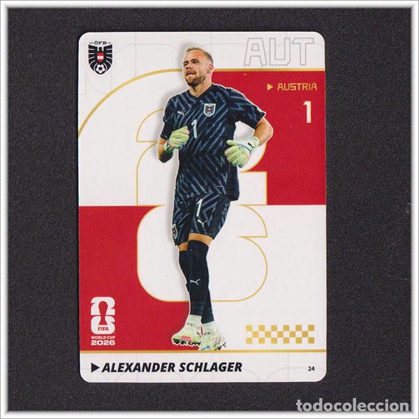 Cromos de f&uacute;tbol: FIFA WORLD CUP 2026 PANINI ALEXANDER SCHLAGER 24 AUT AUSTRIA MUNDIAL ALBUM - COLECCI&Oacute;N PREMIUM-