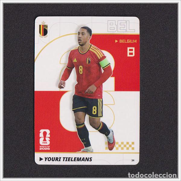 Cromos de f&uacute;tbol: FIFA WORLD CUP 2026 PANINI YOURI TIELEMANS 34 BEL BELGICA MUNDIAL ALBUM - COLECCI&Oacute;N PREMIUM-