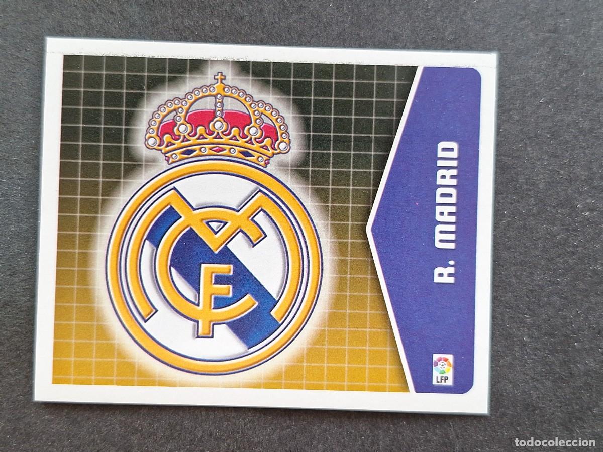 Cromos de f&uacute;tbol: L5 ESCUDO REAL MADRID LIGA ESTE 2005 2006 05 06 NUNCA PEGADO SIN PEGAR