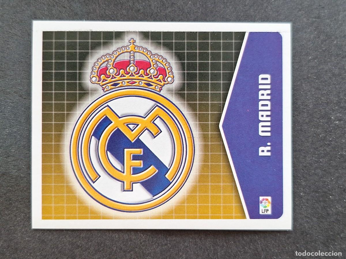 Cromos de f&uacute;tbol: L5 ESCUDO REAL MADRID LIGA ESTE 2005 2006 05 06 NUNCA PEGADO SIN PEGAR