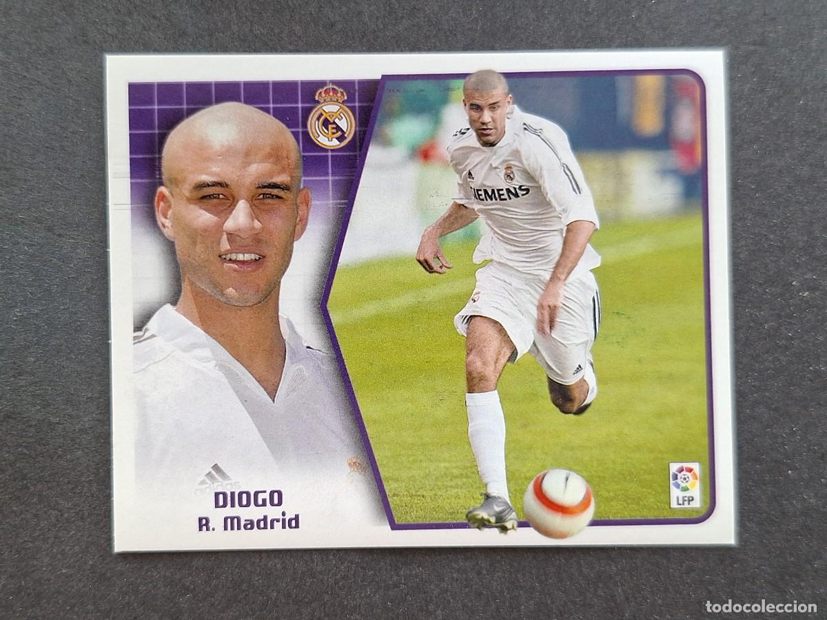 Cartes &agrave; collectionner de Football: L5 DIOGO REAL MADRID LIGA ESTE 2005 2006 05 06 NUNCA PEGADO SIN PEGAR