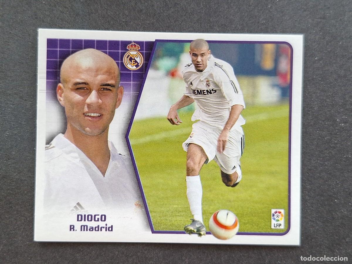 Cromos de f&uacute;tbol: L5 DIOGO REAL MADRID LIGA ESTE 2005 2006 05 06 NUNCA PEGADO SIN PEGAR