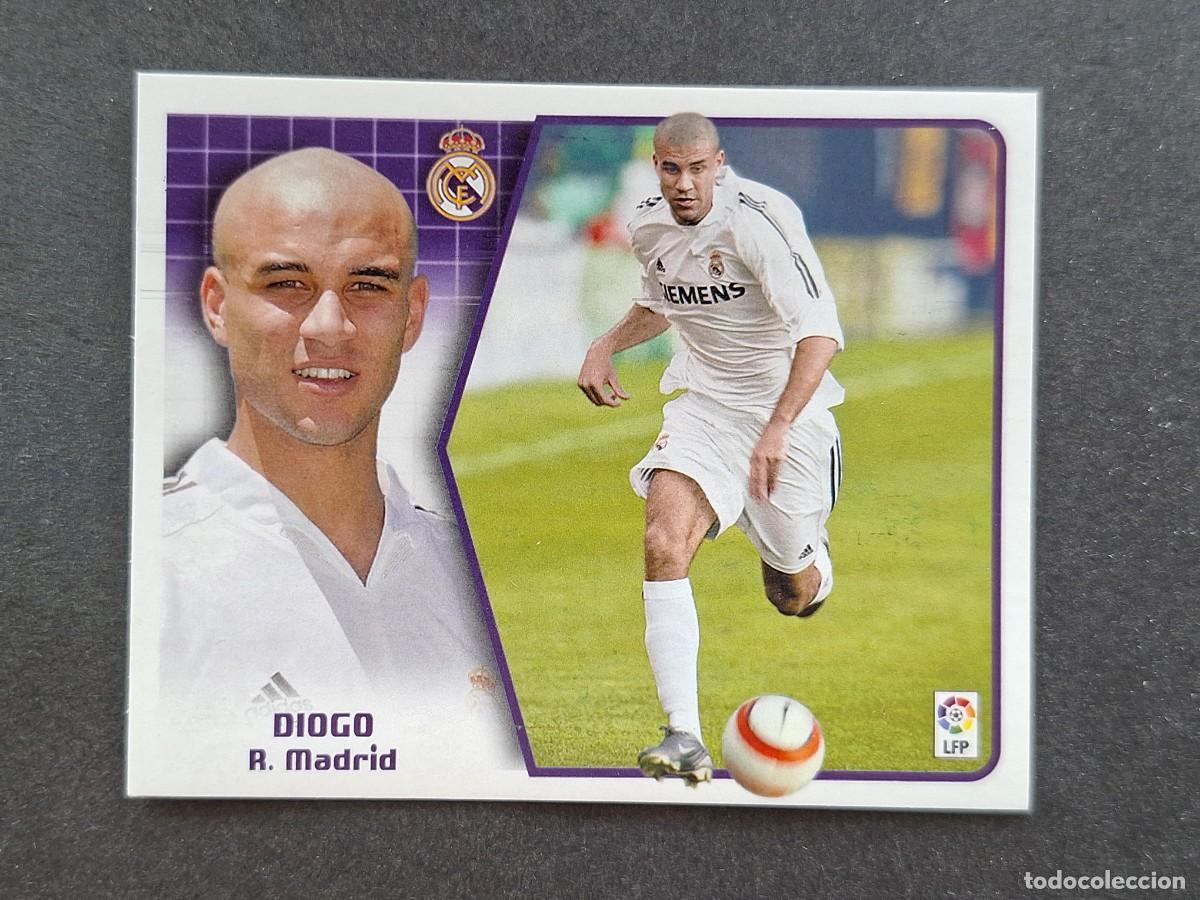 Cromos de f&uacute;tbol: L5 DIOGO REAL MADRID LIGA ESTE 2005 2006 05 06 NUNCA PEGADO SIN PEGAR