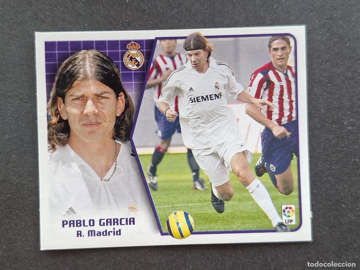 Cartes &agrave; collectionner de Football: L5 PABLO GARCIA REAL MADRID LIGA ESTE 2005 2006 05 06 NUNCA PEGADO SIN PEGAR