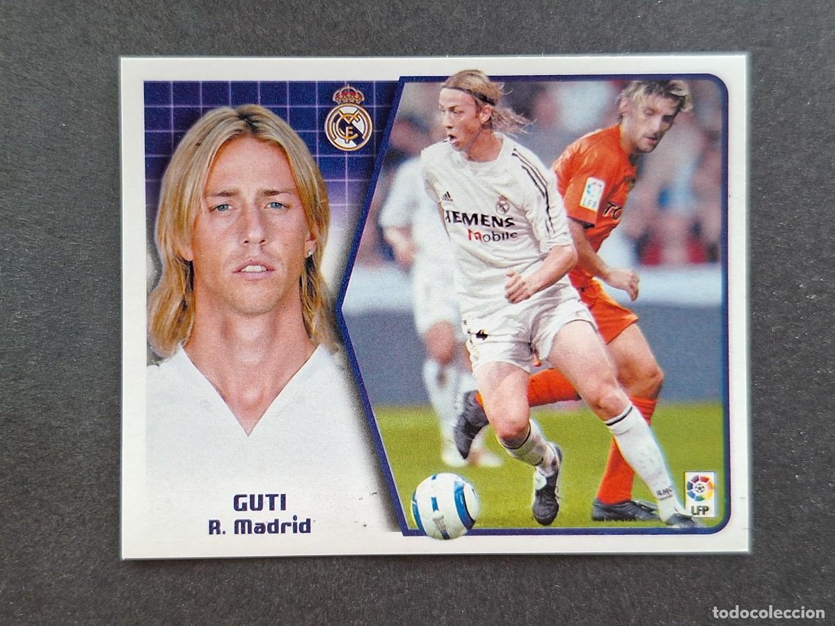 Cartes &agrave; collectionner de Football: L5 GUTI REAL MADRID LIGA ESTE 2005 2006 05 06 NUNCA PEGADO SIN PEGAR