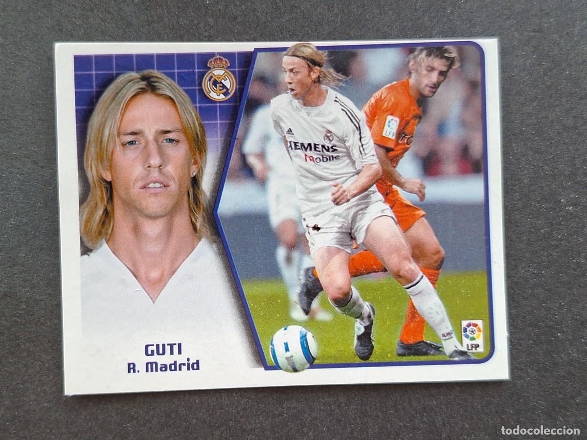 Cartes &agrave; collectionner de Football: L5 GUTI REAL MADRID LIGA ESTE 2005 2006 05 06 NUNCA PEGADO SIN PEGAR