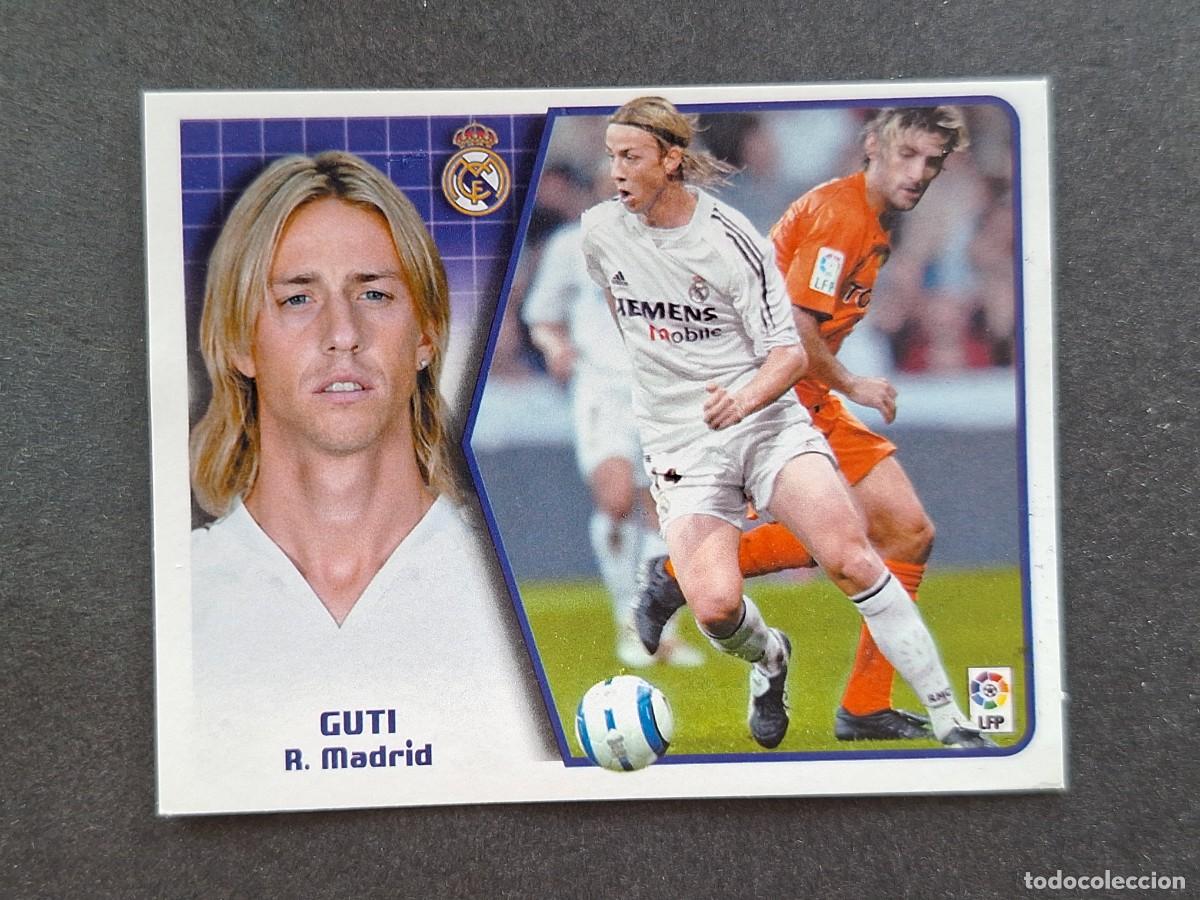 Cartes &agrave; collectionner de Football: L5 GUTI REAL MADRID LIGA ESTE 2005 2006 05 06 NUNCA PEGADO SIN PEGAR
