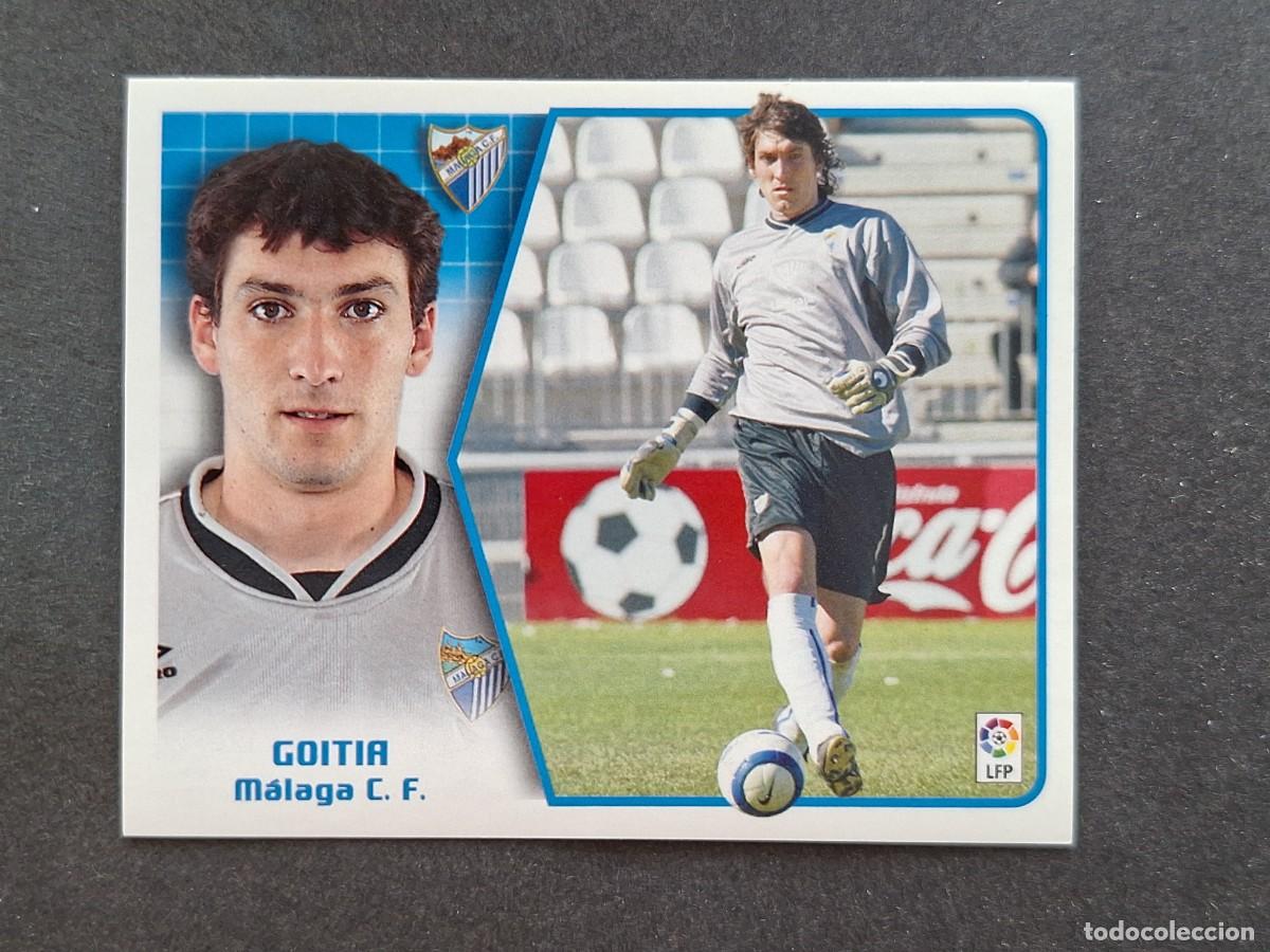 Cartes &agrave; collectionner de Football: L5 GOITIA MALAGA C. F. LIGA ESTE 2005 2006 05 06 NUNCA PEGADO SIN PEGAR