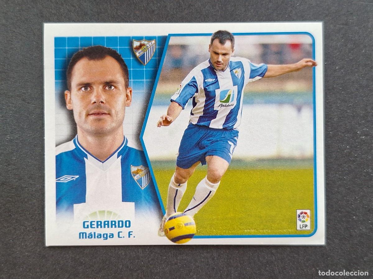Figurine di Calcio: L5 GERARDO MALAGA C. F. LIGA ESTE 2005 2006 05 06 NUNCA PEGADO SIN PEGAR