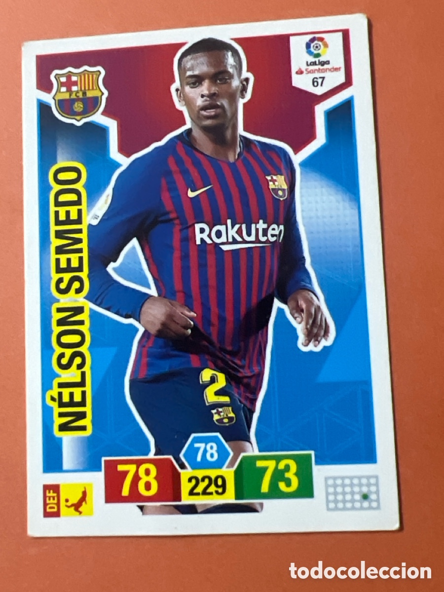 Cartes &agrave; collectionner de Football: C6521. CROMO FICHA PANINI ADRENALYN TEMPORADA 18-19 2018-2019 F.C BARCELONA 67 NELSON SEMEDO