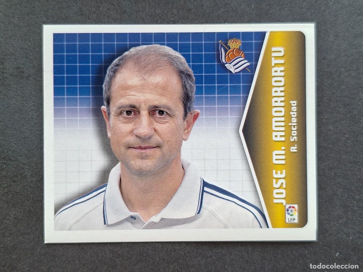 Cromos de f&uacute;tbol: L5 JOSE M. AMORRORTU ENTRENADOR REAL SOCIEDAD LIGA ESTE 2005 2006 05 06 NUNCA PEGADO SIN PEGAR