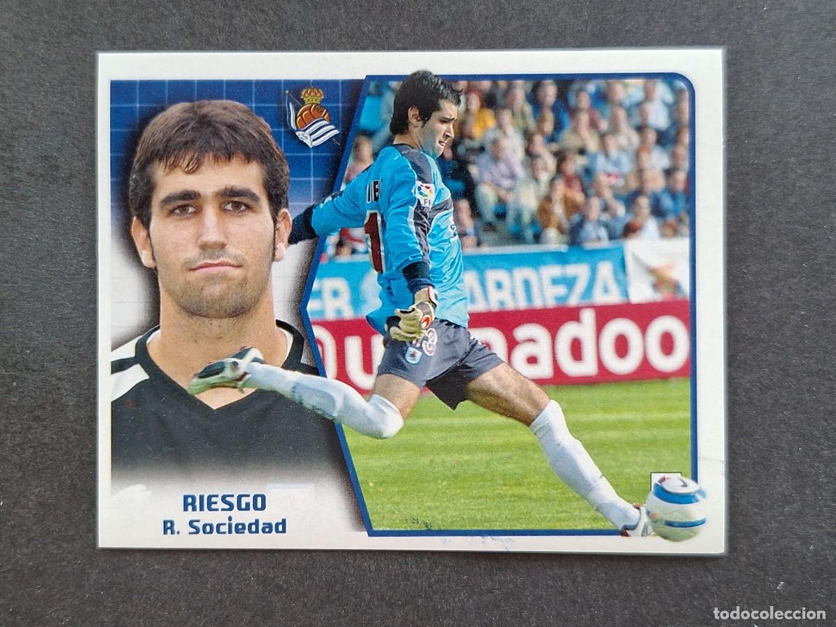 Cromos de f&uacute;tbol: L5 RIESGO REAL SOCIEDAD LIGA ESTE 2005 2006 05 06 NUNCA PEGADO SIN PEGAR