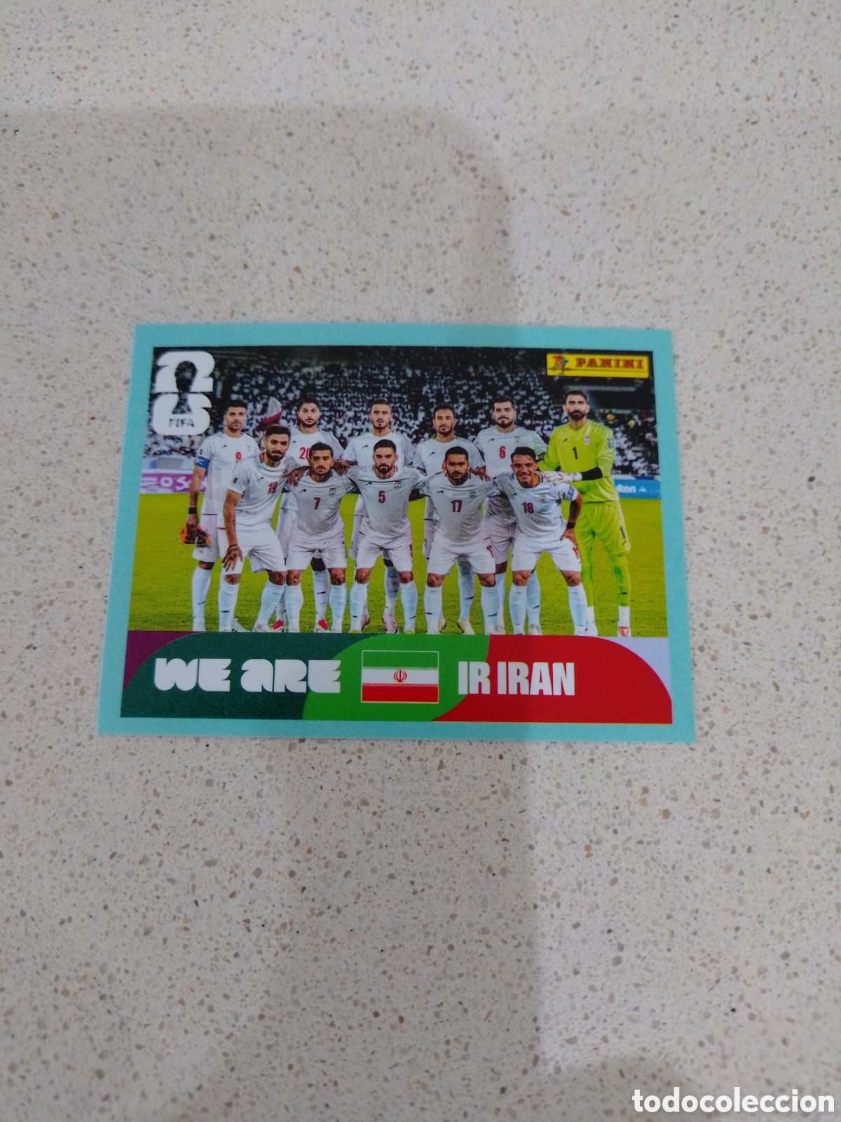 Cromos de f&uacute;tbol: CROMO NUMERO 13 EQUIPO IRAN. MUNDIAL 2026. PANINI.