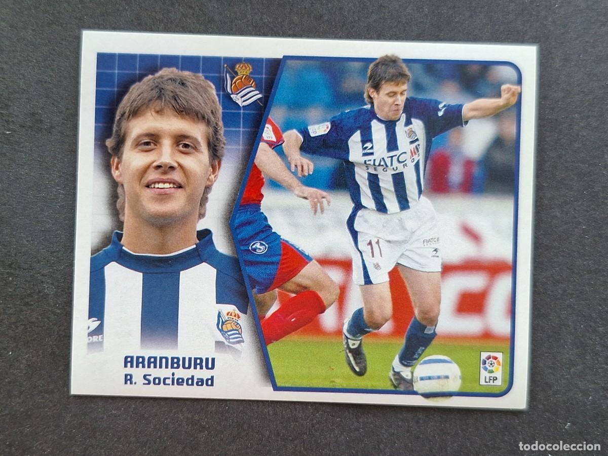 Cromos de f&uacute;tbol: L5 ARANBURU REAL SOCIEDAD LIGA ESTE 2005 2006 05 06 NUNCA PEGADO SIN PEGAR