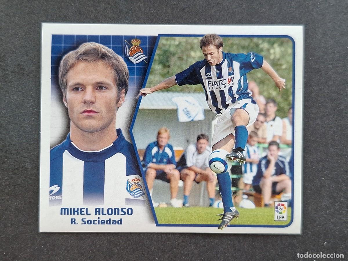 Cromos de f&uacute;tbol: L5 MIKEL ALONSO REAL SOCIEDAD LIGA ESTE 2005 2006 05 06 NUNCA PEGADO SIN PEGAR