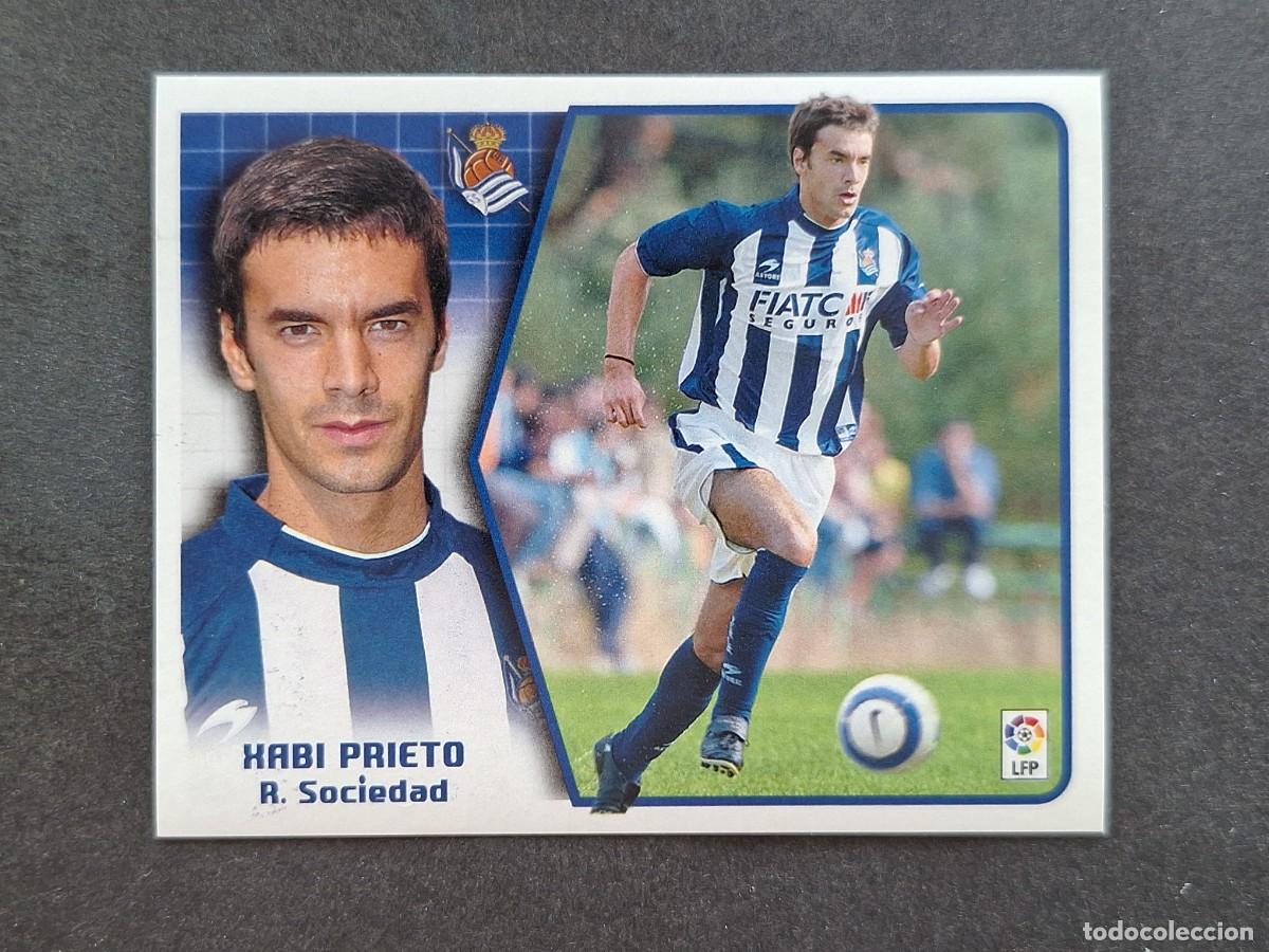 Cromos de f&uacute;tbol: L5 XABI PRIETO REAL SOCIEDAD LIGA ESTE 2005 2006 05 06 NUNCA PEGADO SIN PEGAR