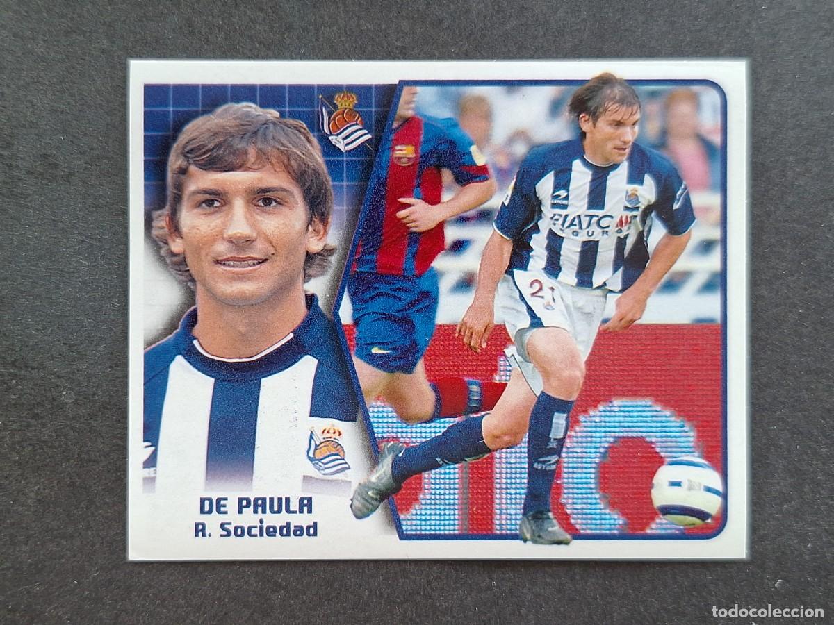 Cromos de f&uacute;tbol: L5 DE PAULA REAL SOCIEDAD LIGA ESTE 2005 2006 05 06 NUNCA PEGADO SIN PEGAR