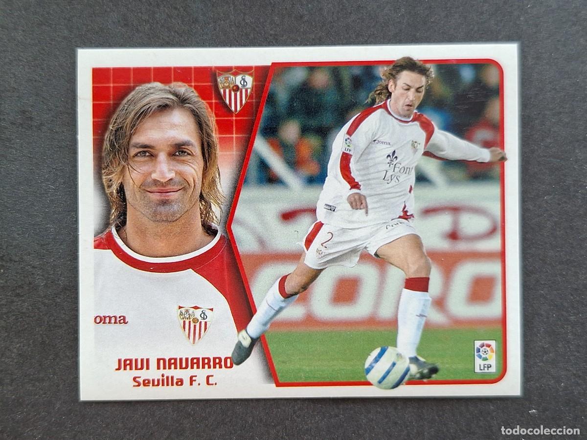 Cromos de f&uacute;tbol: L5 JAVI NAVARRO SEVILLA F. C. LIGA ESTE 2005 2006 05 06 NUNCA PEGADO SIN PEGAR