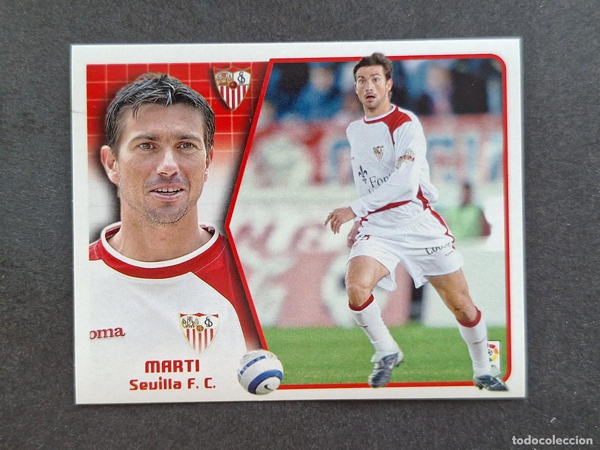 Cromos de f&uacute;tbol: L5 MARTI SEVILLA F. C. LIGA ESTE 2005 2006 05 06 NUNCA PEGADO SIN PEGAR