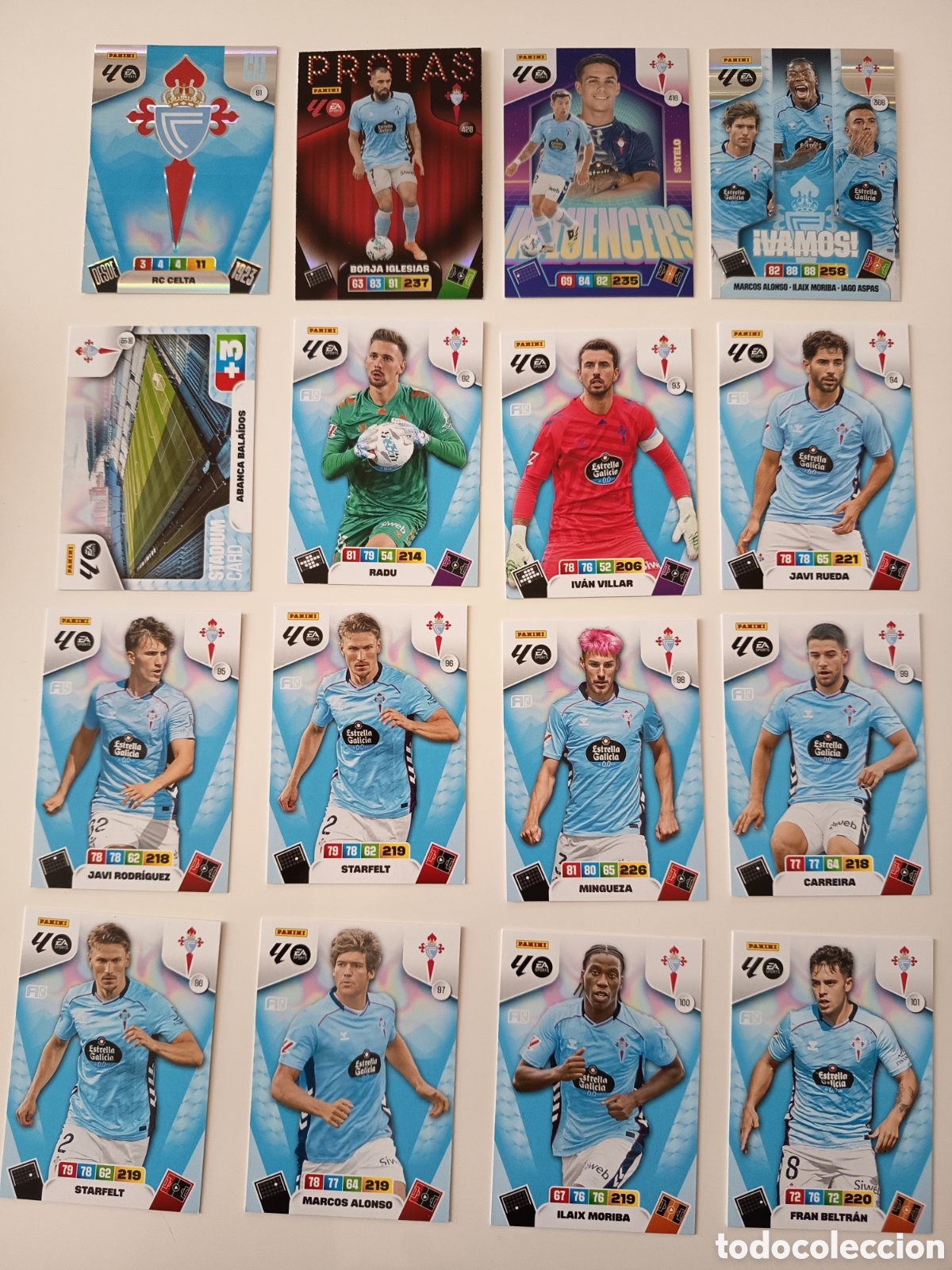 Cromos de f&uacute;tbol: Lote Celta de Vigo Adrenalyn