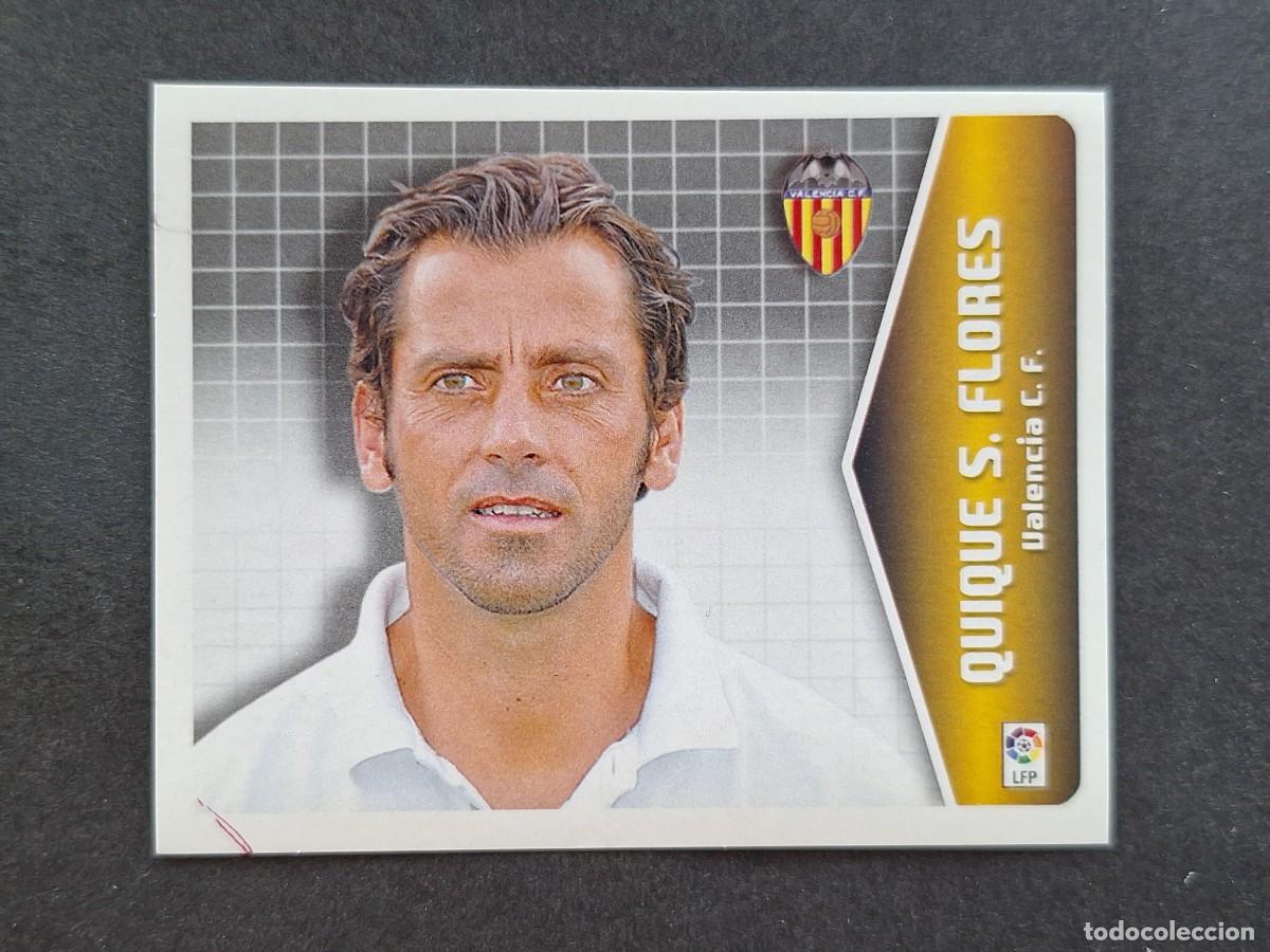 Cromos de f&uacute;tbol: L5 QUIQUE S. FLORES ENTRENADOR VALENCIA C. F. LIGA ESTE 2005 2006 05 06 NUNCA PEGADO SIN PEGAR