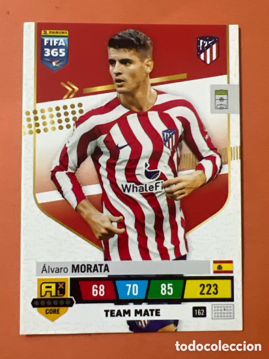 Cromos de f&uacute;tbol: C6523. N&ordm; 162 Alvaro Morata Atletico de Madrid FIFA 365 22 23 2022 2023