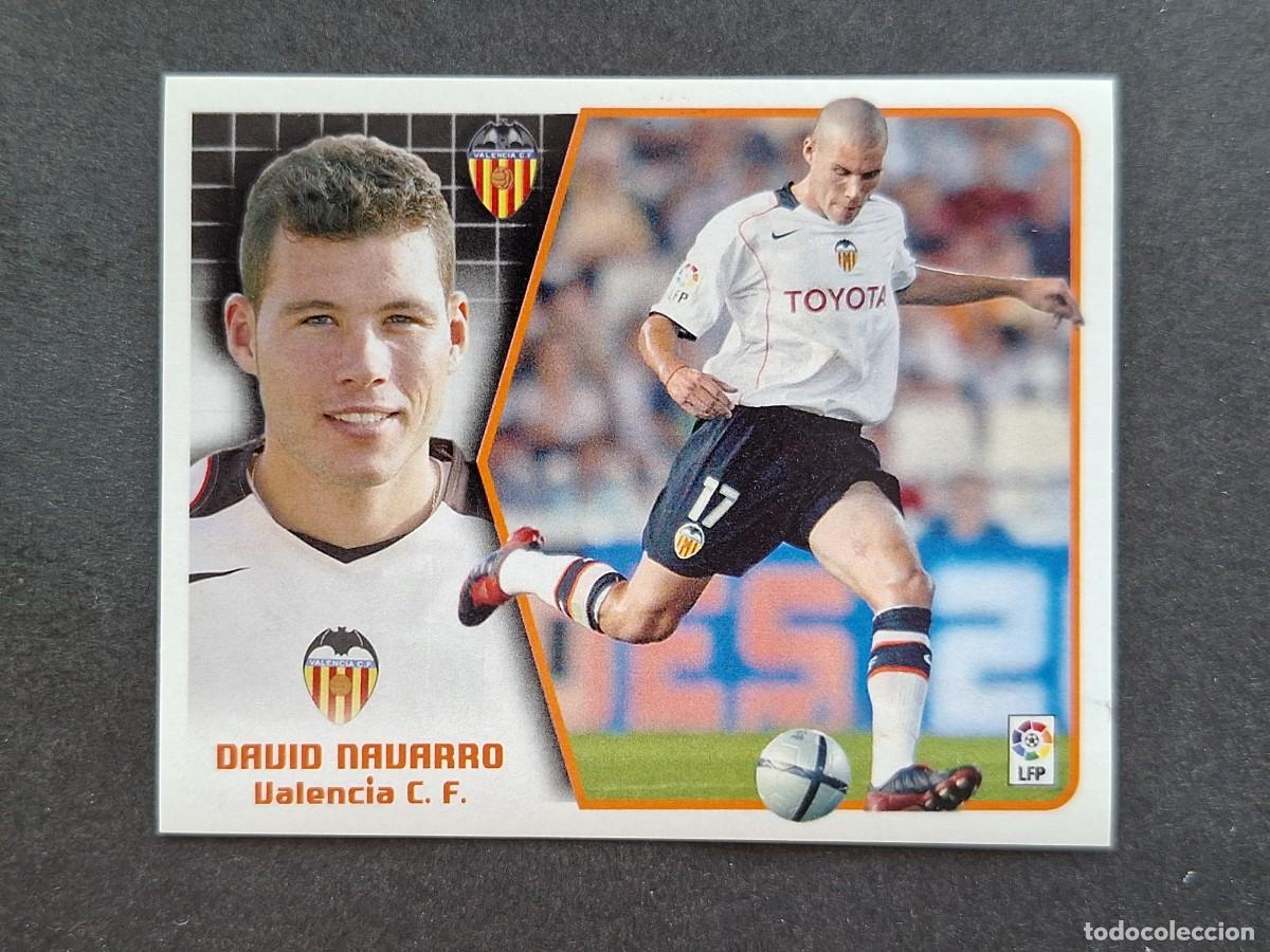 Cromos de f&uacute;tbol: L5 DAVID NAVARRO VALENCIA C. F. LIGA ESTE 2005 2006 05 06 NUNCA PEGADO SIN PEGAR