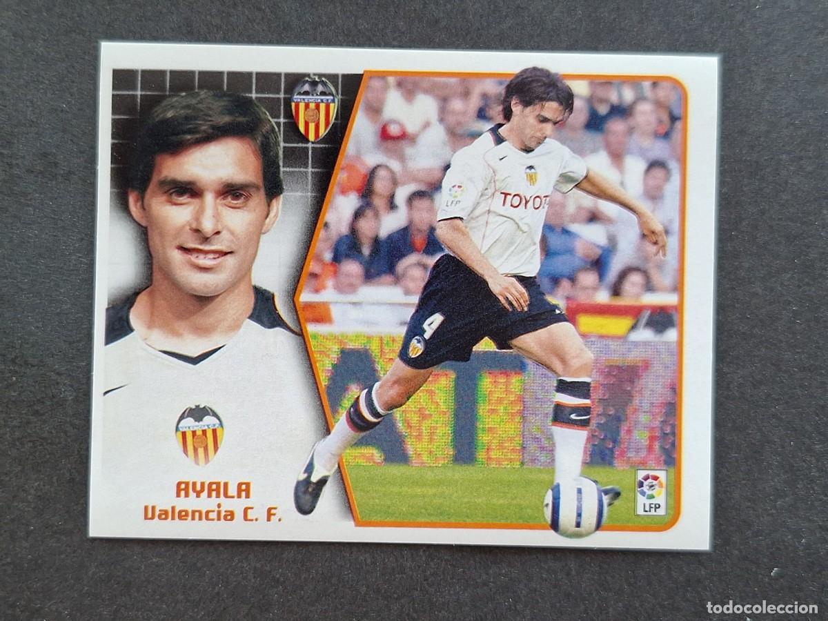 Cromos de f&uacute;tbol: L5 AYALA VALENCIA C. F. LIGA ESTE 2005 2006 05 06 NUNCA PEGADO SIN PEGAR