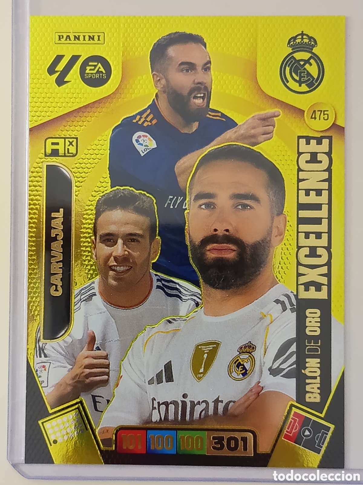 Cromos de f&uacute;tbol: Bal&oacute;n de Oro Excelent - carvajal