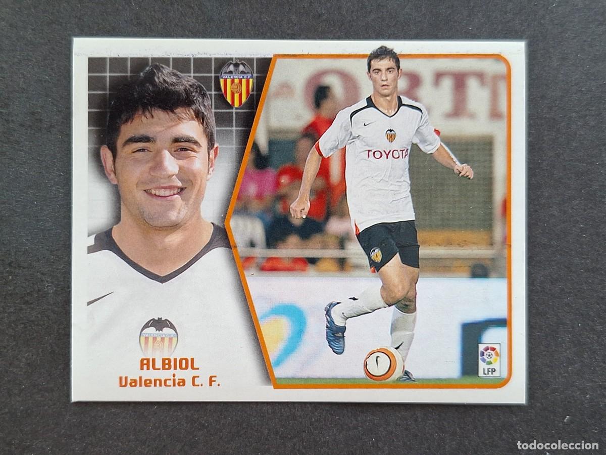 Cromos de f&uacute;tbol: L5 ALBIOL VALENCIA C. F. LIGA ESTE 2005 2006 05 06 NUNCA PEGADO SIN PEGAR